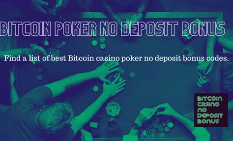 bitcoin poker no deposit bonus